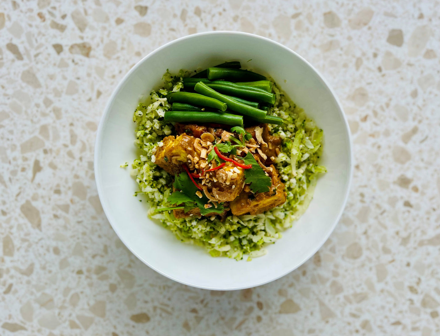 Satay Tofu with Cauliflower & Broccoli | Naturally GF - Low Carb 450-500g