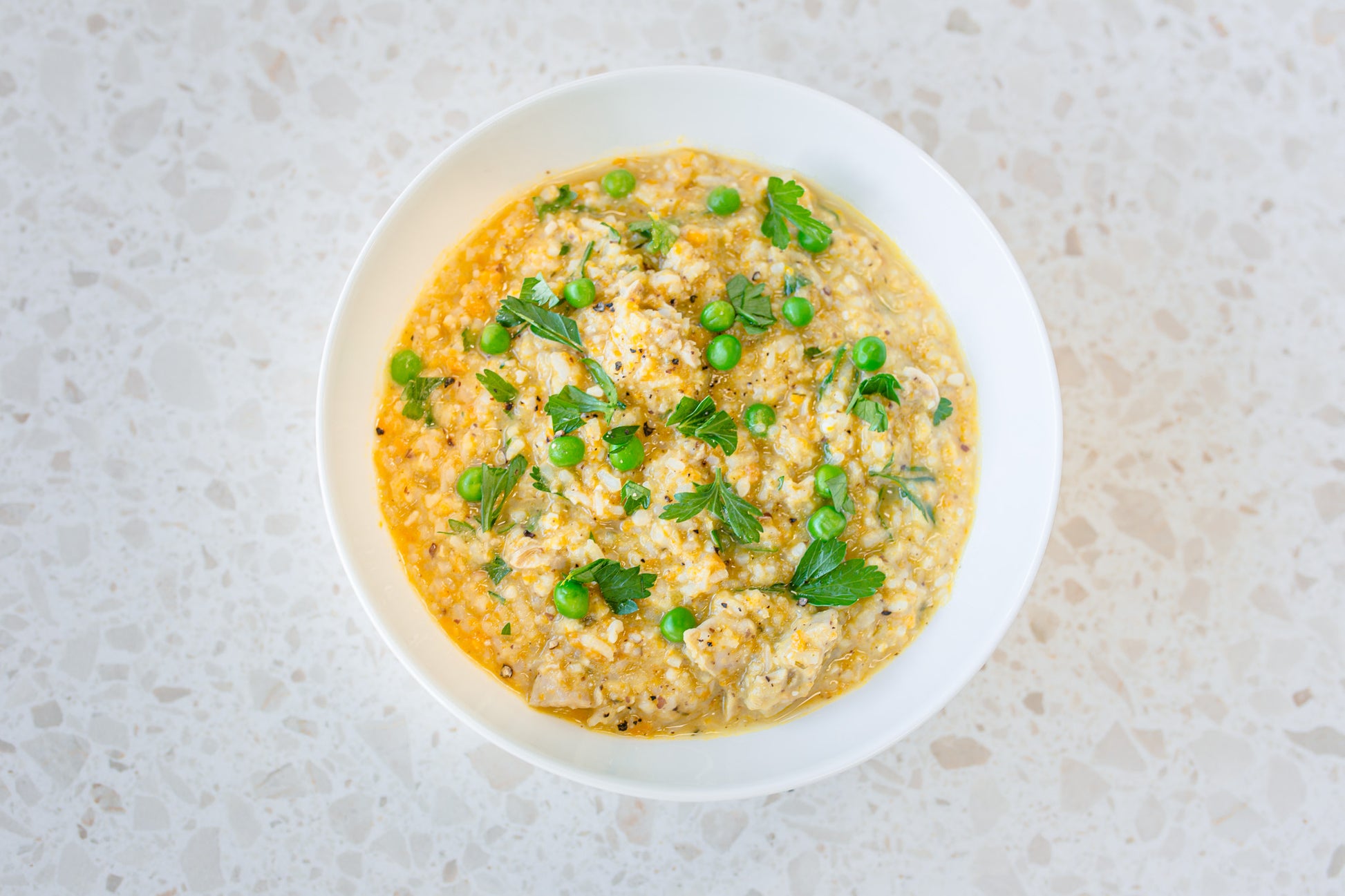 Creamy Brown Rice Chicken Soup