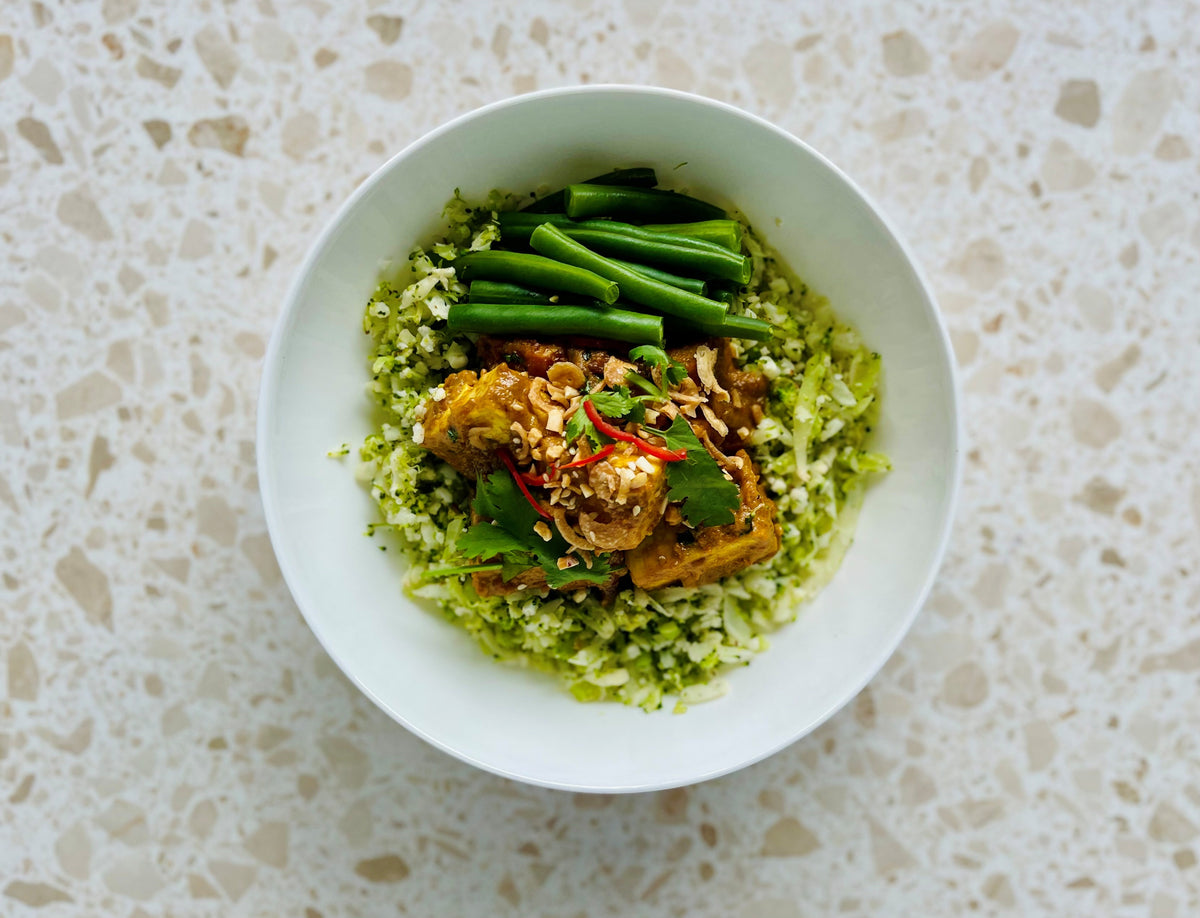 Satay Tofu with Cauliflower & Broccoli | Naturally GF  - Low Carb 450-500g